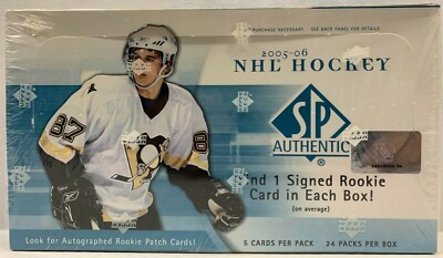 2005/06 UPPER DECK SP AUTHENTIC NHL HOCKEY HOBBY BOX SIDNEY CROSBY