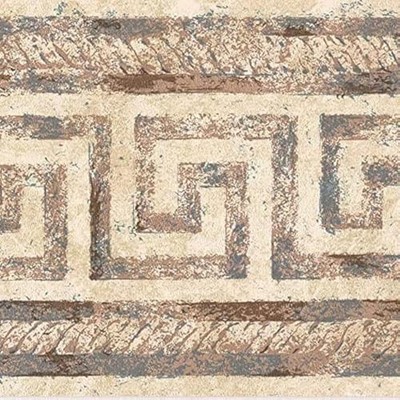Wallpaper Border Vintage Pattern Greek Ornament for Cottage Cream Ornament