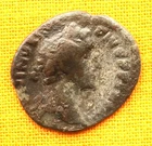 Ancient Roman Antonius Pius Limes Denarius - Fouree Barbaric Imitation