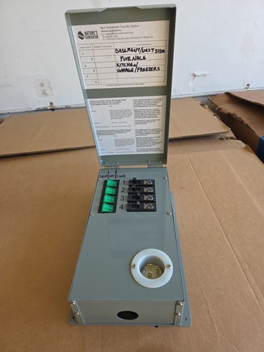Nature's Generator Power Transfer Kit Elite Manual Transfer Switch HKNGPTK