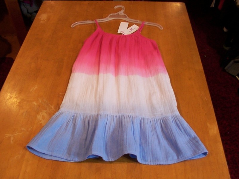 NWT Vineyard Vines Girls July 4th Red White Blue Ombre Sundress- Sz M (10/12)