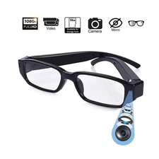 64GB 1080P Video Camera Recorder Camera Glasses Mini DVR Sports Running Eyeglass
