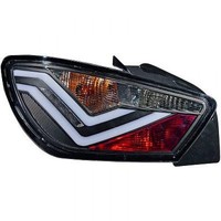 Hartsant Design RüCkleuchten Set 3TüRer Led Klarglas/Schwarz FüR Seat Ibiza Bau