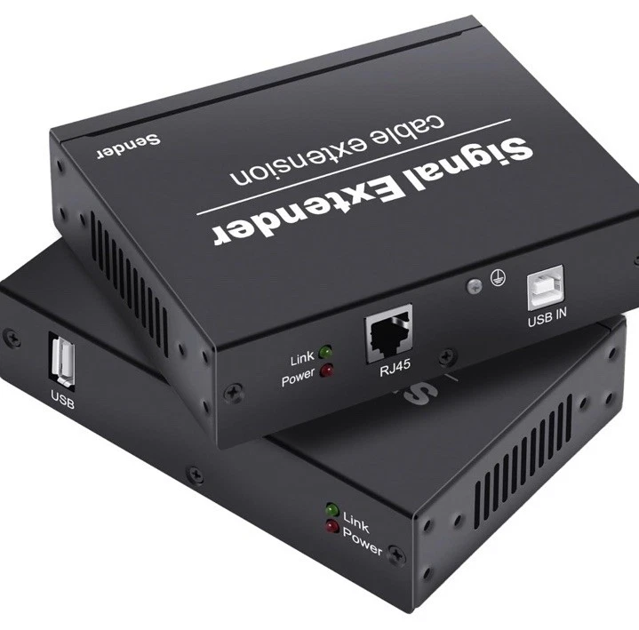 Neu USB 2.0 Extender über Ethernet Cat5e/6/7 328ft/100m Komp/USB1.1 Schneller Versand - Bild 2 von 4