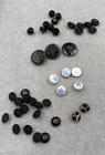 Lot of @ Antique Vintage Black And Milk Glass Mostly Small Buttons Art Deco