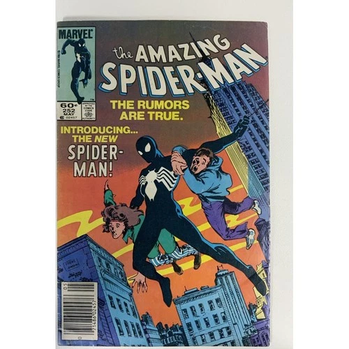 Amazing Spider-Man #252 🔥 FIRST Black Suit Spider-Man KEY Marvel FN/FN- 1984
