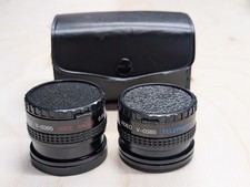 Ambico Video V-0385 Telephoto 1.5x  Wide Angle .5x Vtg Japan Camera Lenses
