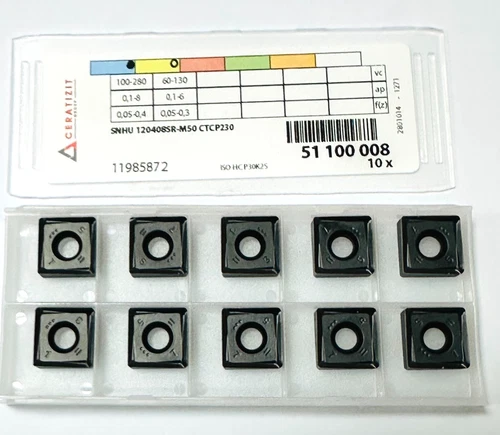 CERATIZIT INSERT SNHU120408SR-M50 CTCP230 for A491.. C491.. G491.. NEU 10 pcs.