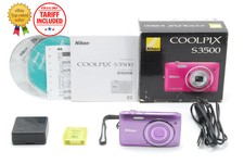 [TOP MINT in Box] Nikon COOLPIX S3500 Purple 20.1MP Compact Digital Camera JAPAN