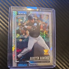 2026 Topps Series 1 Agustin Ramirez Sandglitter #287 Miami Marlins