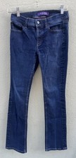 Ralph Lauren Purple Label Straight Leg Skinny Denim Blue Jeans Womens Size 27