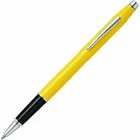 Cross Century Sunrise Yellow Rollerball Pen Chrome Gift Boxed Black Ink Medium