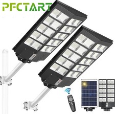 2PCS Solar Led Light System 7000K Solar Street Light Outdoor Dusk to Dawn Lamp