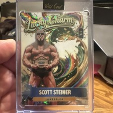 Wild Card Lucky Charm Scott Steiner Holographic Wrestling Card SLSCPG3-SS