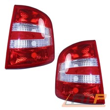 2x HECKLEUCHTE HECKLICHT MIT WEIßEM BLINKER LINKS +RECHTS SKODA FABIA 6Y