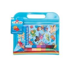 Ooly Mini Traveler Coloring & Activity Kit - Superkids & Pets
