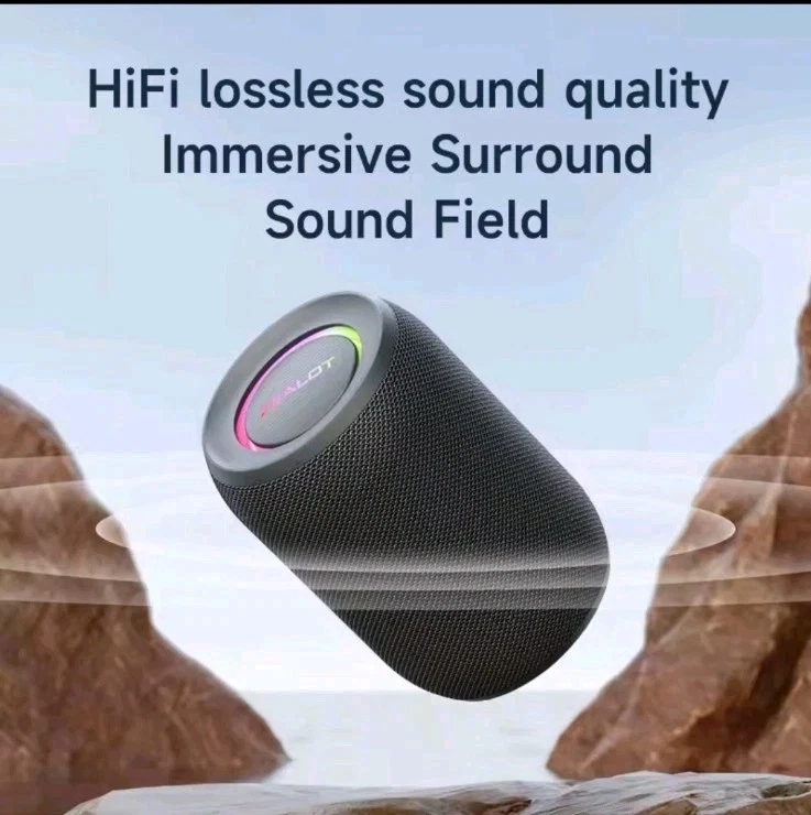 Zealot-S32PRO Powerful Bluetooth Speaker, Bass Wireless, LED Light, Outdoor Spea - Image 2 of 4