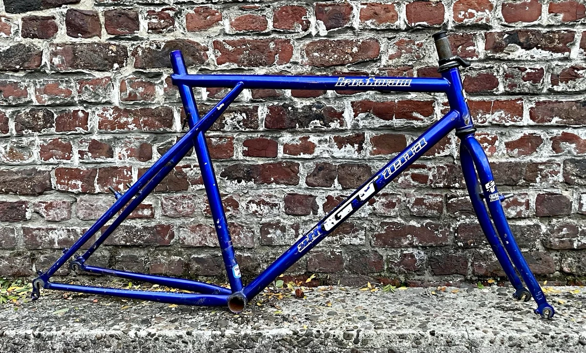 GT Karakoram 1994 Rahmenset mit Bologna, Groovetube blau 20“