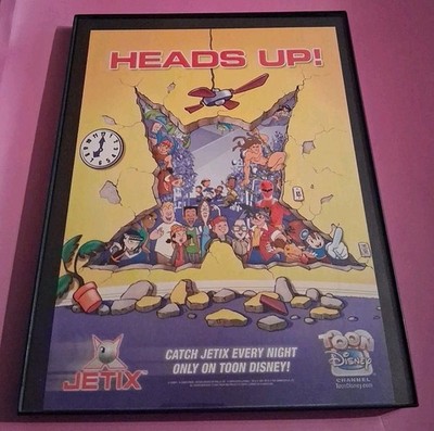 Toon Disney Jetix Framed Print Ad 2004 8.5x11