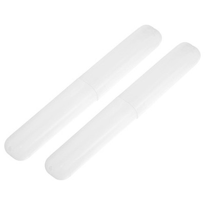 2 Pcs, Toothbrush Travel Case, Plastic, Lightweight Traveling Toothbrush Hold...