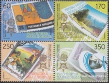 macédoine 370-373 bloc de quatre (complète edition) neuf avec gomme originale 20