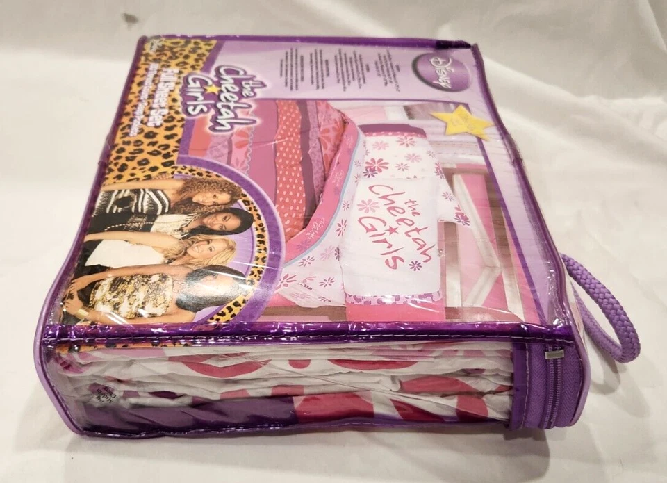 Juego completo de sábanas Disney The Cheetah Girls NUEVO funda de almohada sábanas planas ajustables Foto 3 de 4