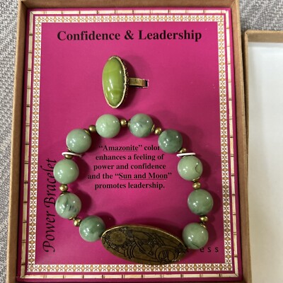 AXCESS LC Power Sets Bracelet & Ring Sun & Moon Confidence & Leadership NIB