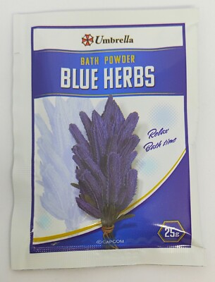 Biohazard Resident Evil Blue Herb Bath Salts Umbrella Capcom Store Limited