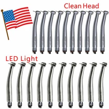 LED/No-LED 4Holes Dental High Speed handpiece|Fiber Optic E-generator Turbine