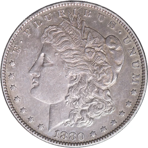 1880-O Morgan Silver Dollar - Large O ~ AU
