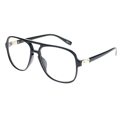 SA106 Thin Plastic Hipster Glasses - Clear Lens Nerdy Geek Eyewear (Unisex) - View #4