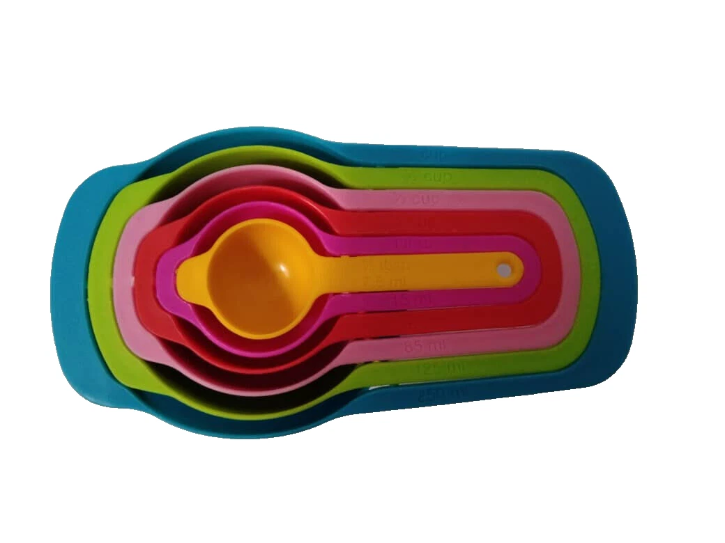 6 Pieces Colorful Measuring Cup Set plastic Cooking/Baking Tool Plastic