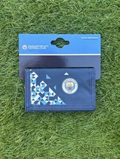Official Manchester City FC Navy Particle canvas wallet BNWT