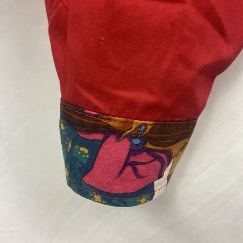 Aztec Indigenous Native Womens Button Up Shirt Size Medium Homemade Red Shirt - Picture 7 of 16