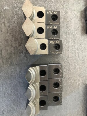 2 Satz Schunk Spannbacken Aufsatzbacken Nut 15 Quernut 6  Lochabstand 25mm CNC 1