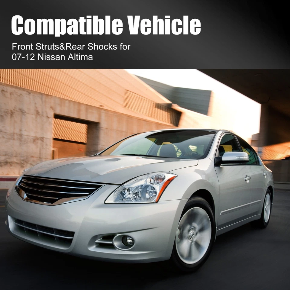 For 2013 - 2018 Nissan Altima Front Struts w/Coil Spring Rear Shocks Absorbers Foto 2 de 4
