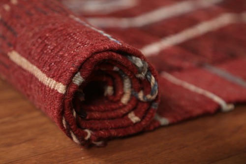 Soft Plush Moroccan Tribal 10' Oriental Rug Runner Handmade Wool Carpet 3x10 - Picture 9 of 12