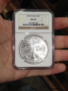 2003 American Silver Eagle NGC MS-69-60686