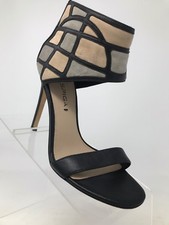 Via Spiga Italy Heels Black Suede Pumps Ankle Strap Zipper Women 6 M EUR 36