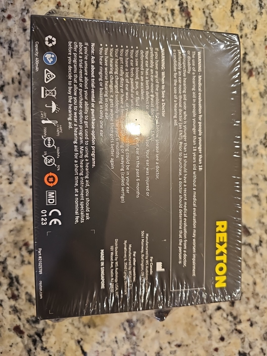 Rexton BiCore C RLi T Left/Right Hearing Aids Connexx Home & Travel