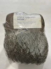 Ocean Treasures ~ Real Fish Net [4'x4'] w/floats Art Novelty "Nautical Decor" 