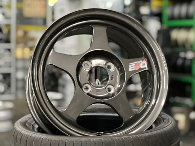 NEW 15 inch AOW EVO Regamaster GREY wheel 4x100 Fits HONDA TOYOTA KIA (4 pcs)