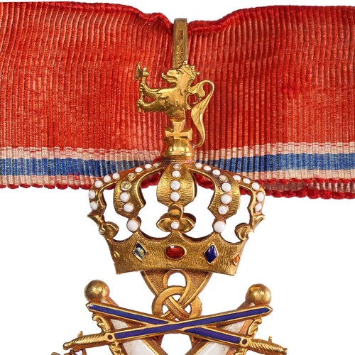 Norwegen - Orden - Medaille Orden des Heiligen Olaf - 18 Karat Gold und Emaille - Bild 5 von 6