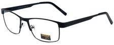 Gotham Style Men's Designer Metal Reading Glasses GS11-BLK Black 59mm Pick Power