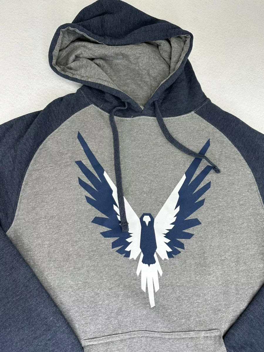Maverick By Logan Paul Hoodie Mens Medium Blue Long Sleeve Sweatshirt