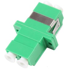 6Pcs LC to LC APC Duplex Fiber Coupler Connector Fiber Optical Flange Adapter