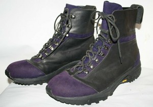 purple walking boots