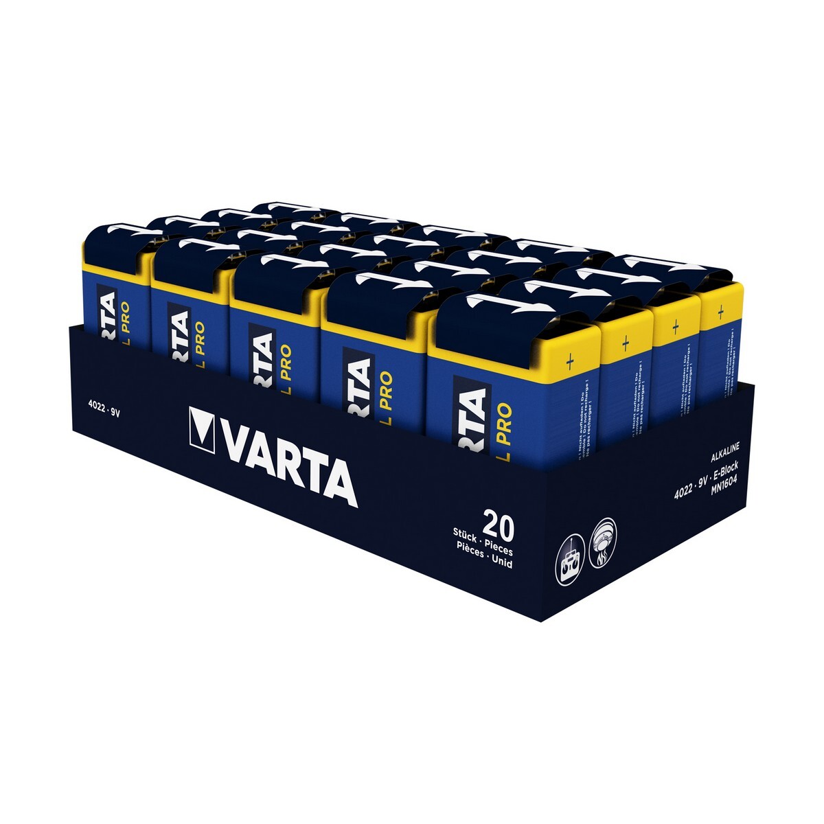 Batterie Varta 6lr61 [20 Pezzi]