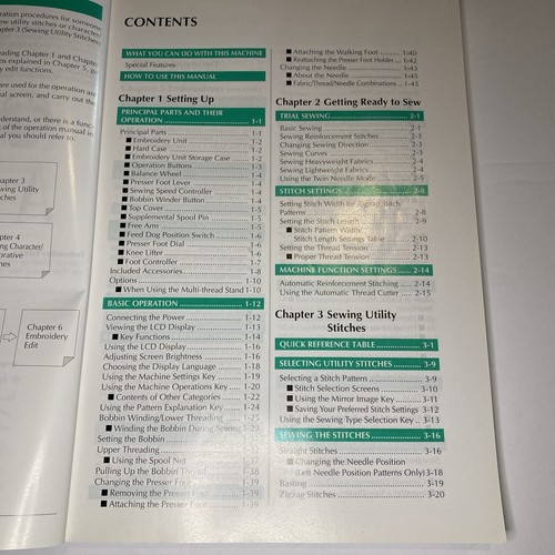 Operation Manual for Brother Sewing Machine 114-220 - Foto 3 di 6