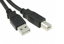 15ft USB 2.0 A Male to B Male Printer Cable Black Color